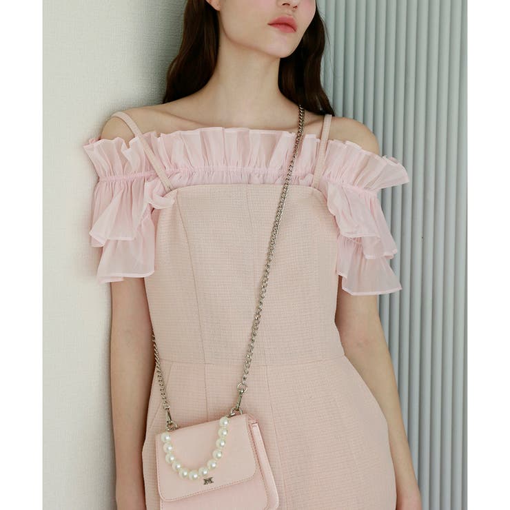Seemi】バックリボンサロペット[品番：NCLW0010357]｜NICE CLAUP