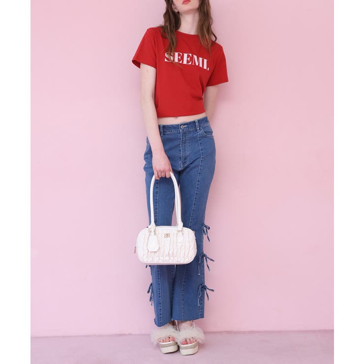 Seemi】シャーリングショルダーバッグ[品番：NCLW0013566]｜NICE