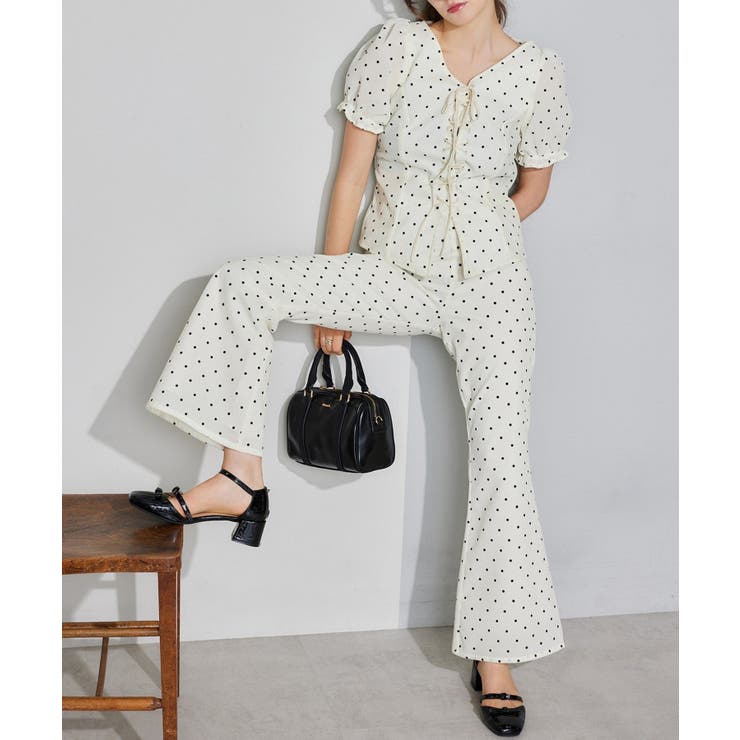 【Seemi.】ベロアドットパンツ | NICE CLAUP / OLIVE des OLIVE　OUTLET | 詳細画像5 