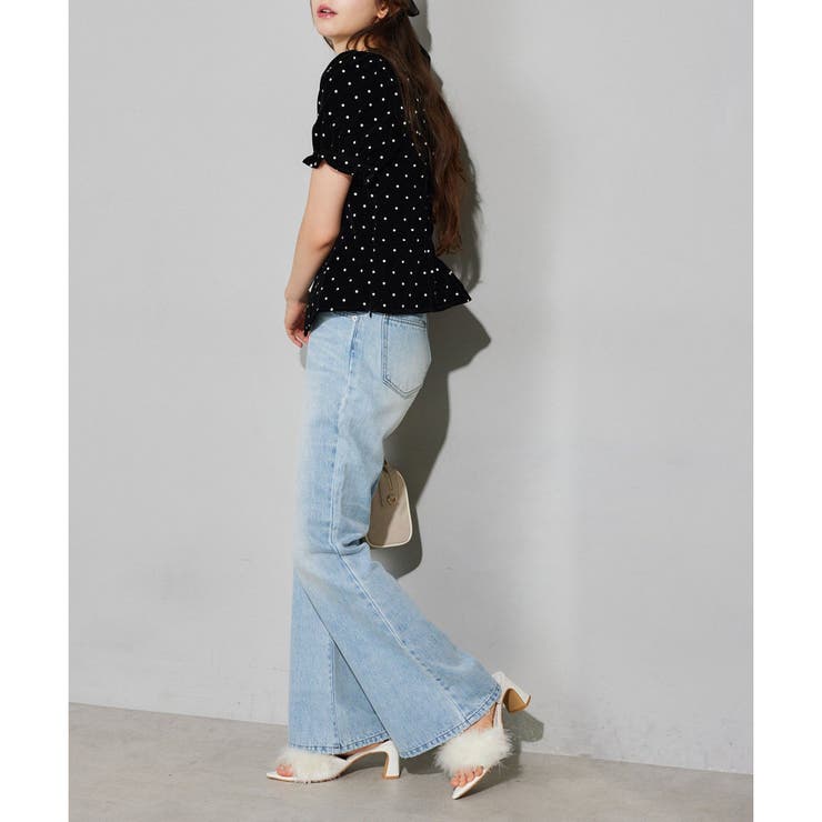 【Seemi.】ベロアドットブラウス | NICE CLAUP / OLIVE des OLIVE　OUTLET | 詳細画像15 