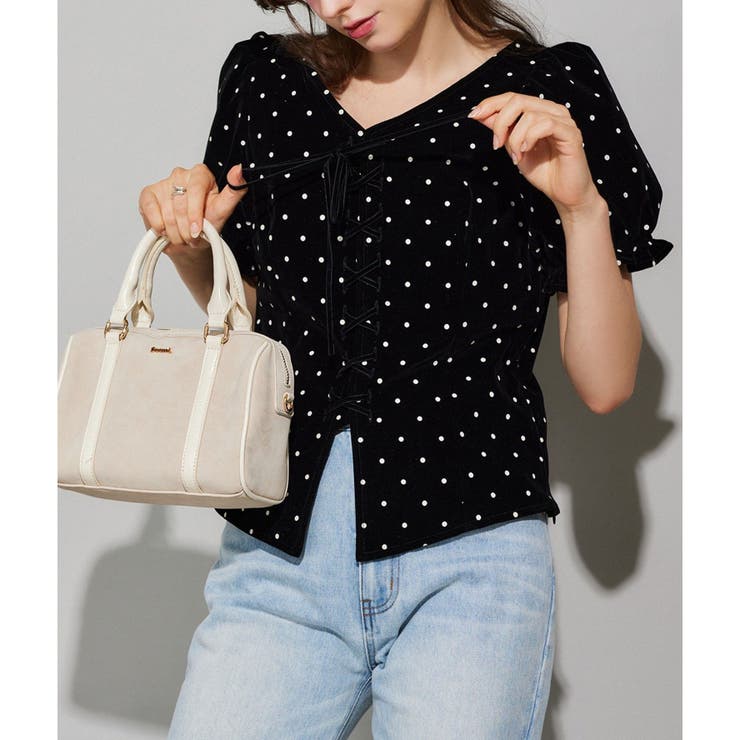 【Seemi.】ベロアドットブラウス | NICE CLAUP / OLIVE des OLIVE　OUTLET | 詳細画像10 