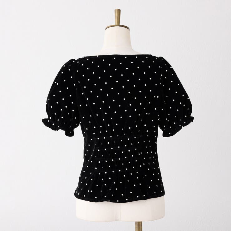 【Seemi.】ベロアドットブラウス | NICE CLAUP / OLIVE des OLIVE　OUTLET | 詳細画像22 