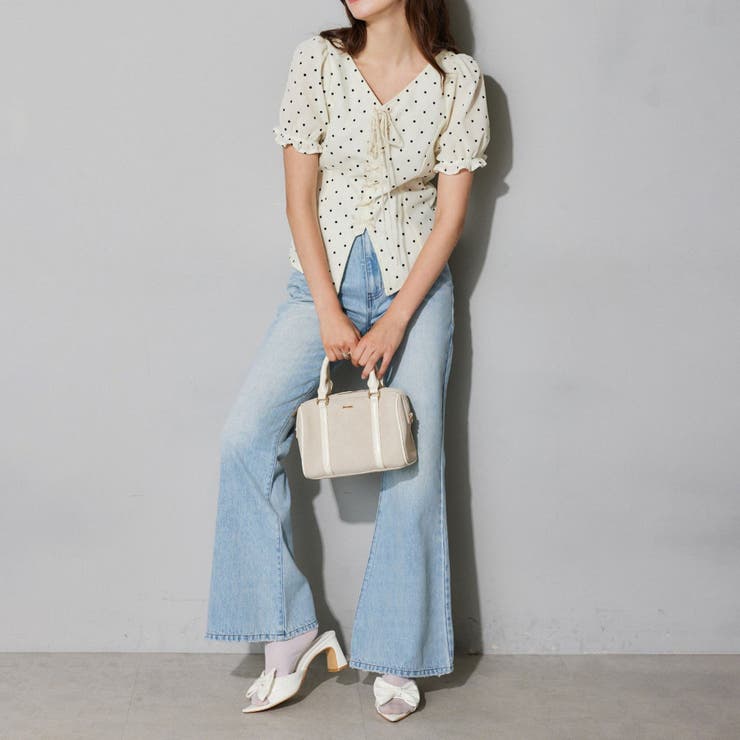 【Seemi.】ベロアドットブラウス | NICE CLAUP / OLIVE des OLIVE　OUTLET | 詳細画像7 
