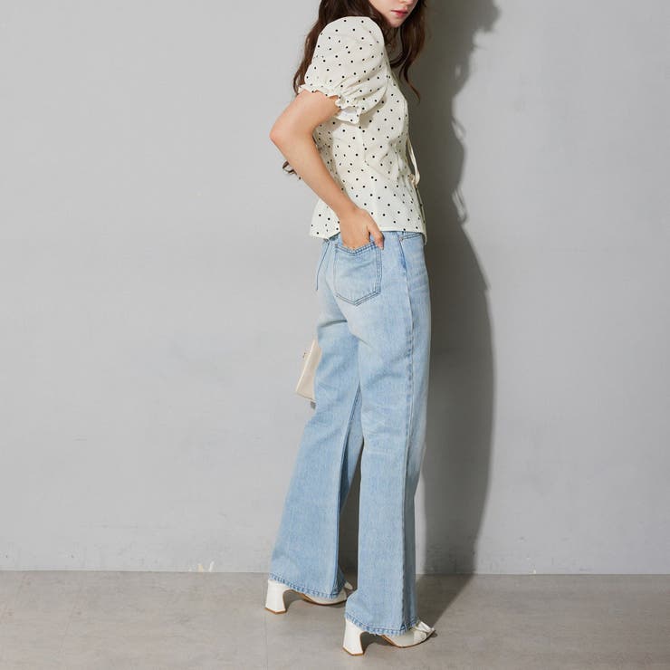【Seemi.】ベロアドットブラウス | NICE CLAUP / OLIVE des OLIVE　OUTLET | 詳細画像9 