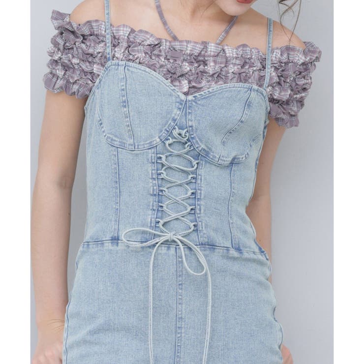 柄1 | 【Seemi.】くしゅくしゅビスチェ | NICE CLAUP / OLIVE des OLIVE OUTLET