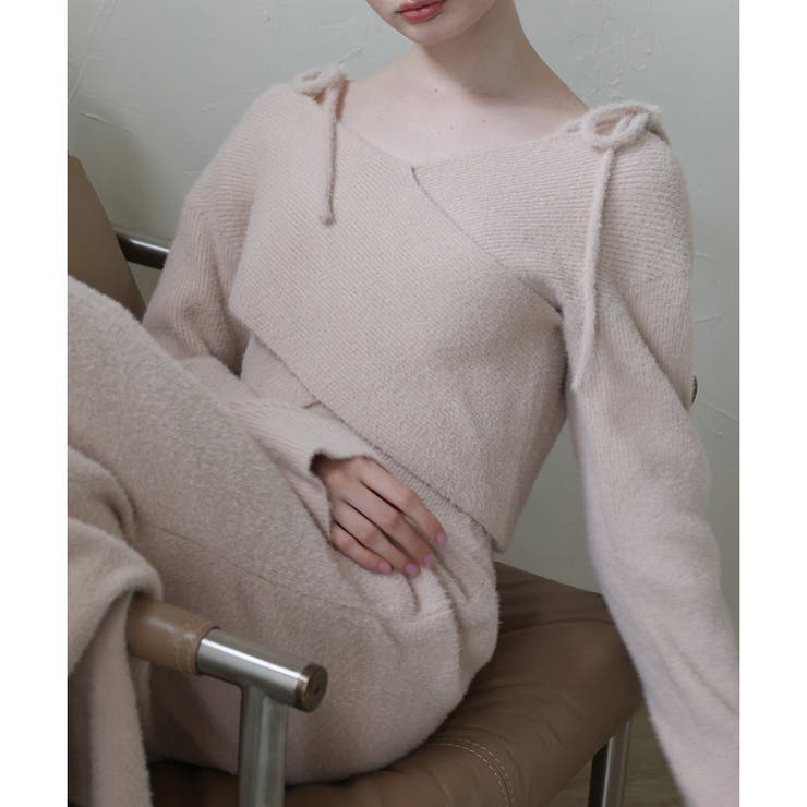 【Seemi.】クロスニット | NICE CLAUP / OLIVE des OLIVE　OUTLET | 詳細画像1 