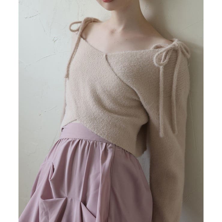 ピンク | 【Seemi.】クロスニット | NICE CLAUP / OLIVE des OLIVE　OUTLET