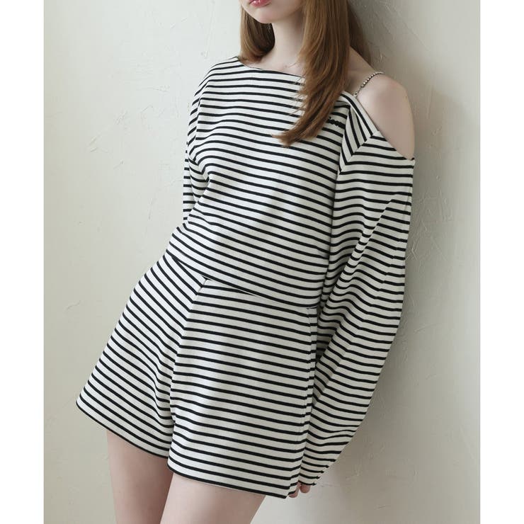 柄1 | 【Seemi.】ワンショルトップス | NICE CLAUP / OLIVE des OLIVE　OUTLET