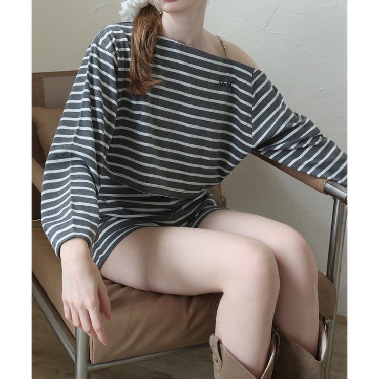 柄3 | 【Seemi.】ワンショルトップス | NICE CLAUP / OLIVE des OLIVE　OUTLET