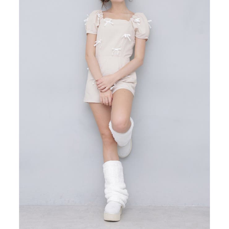 【Seemi.】リボンミニサロペ | NICE CLAUP / OLIVE des OLIVE　OUTLET | 詳細画像4 