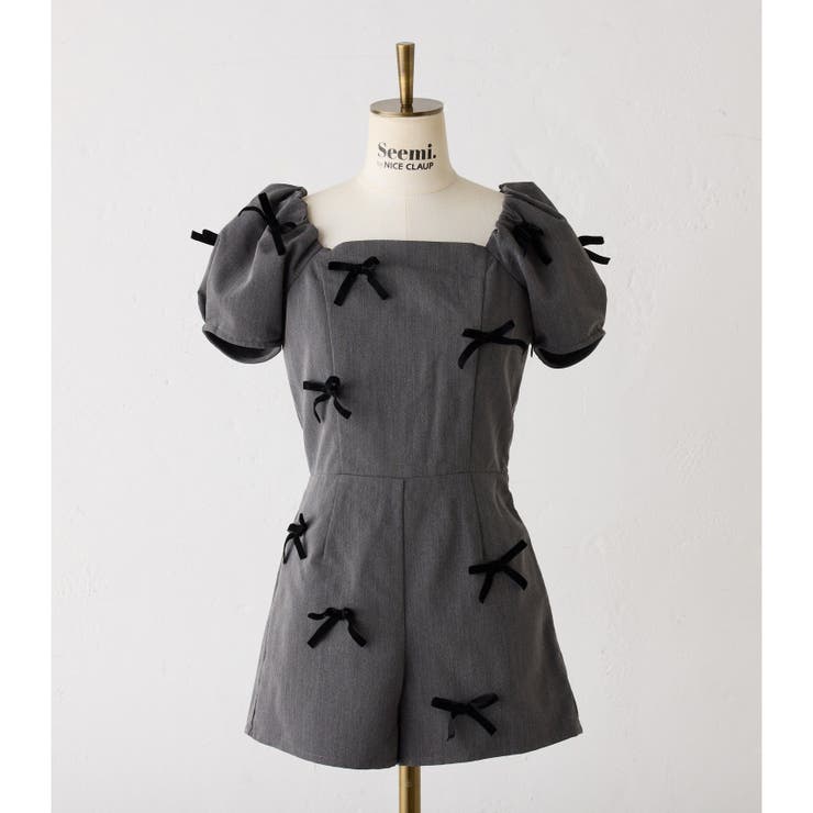 【Seemi.】リボンミニサロペ | NICE CLAUP / OLIVE des OLIVE　OUTLET | 詳細画像18 