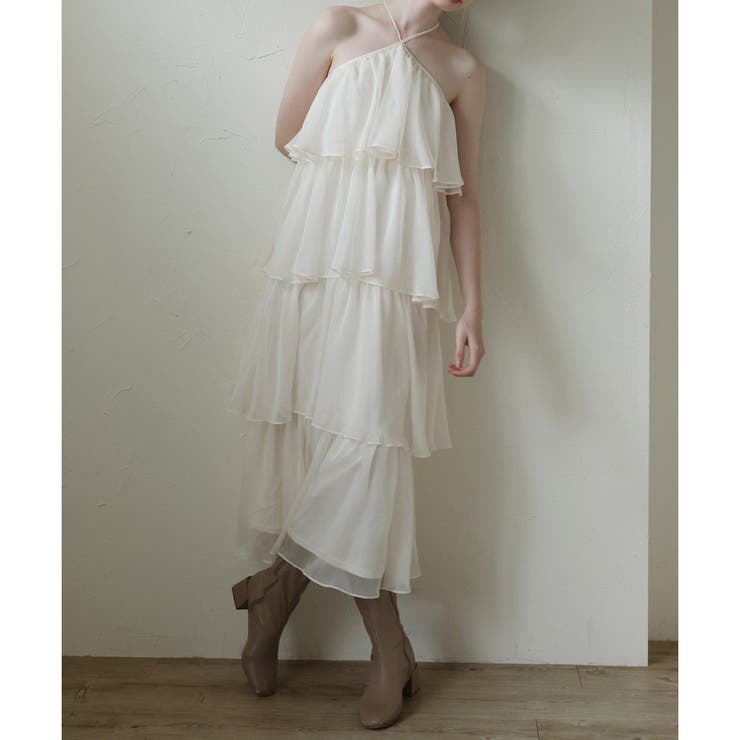 アイボリー | 【Seemi.】ティアードワンピ | NICE CLAUP / OLIVE des OLIVE　OUTLET