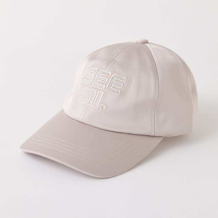 ベージュ | 【Seemi.】ビジューロゴキャップ | NICE CLAUP / OLIVE des OLIVE　OUTLET