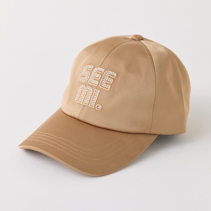キャメル | 【Seemi.】ビジューロゴキャップ | NICE CLAUP / OLIVE des OLIVE　OUTLET