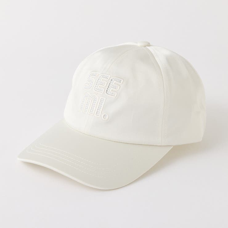 アイボリー | 【Seemi.】ビジューロゴキャップ | NICE CLAUP / OLIVE des OLIVE　OUTLET