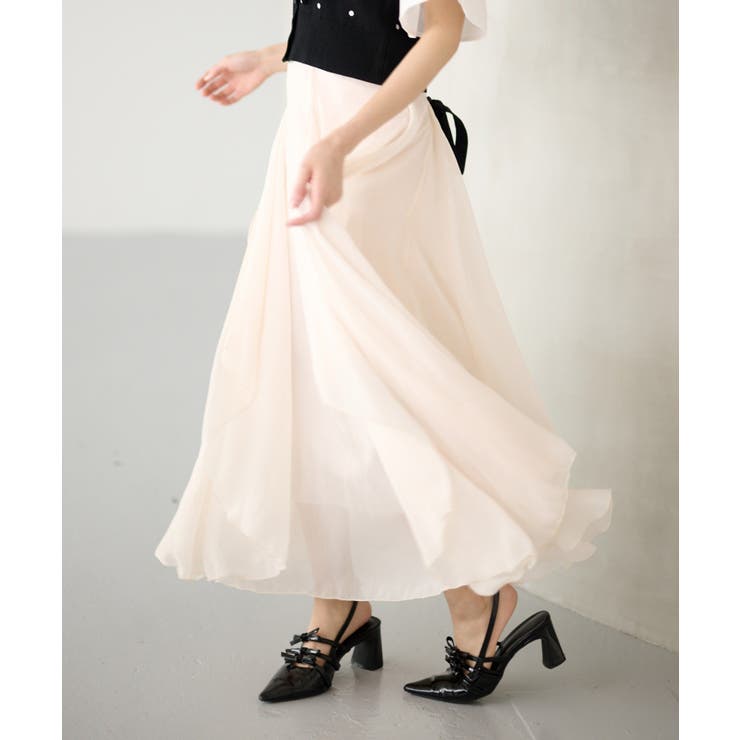 アイボリー | 【Seemi】backレースアップマーメイドロングスカート | NICE CLAUP / OLIVE des OLIVE　OUTLET