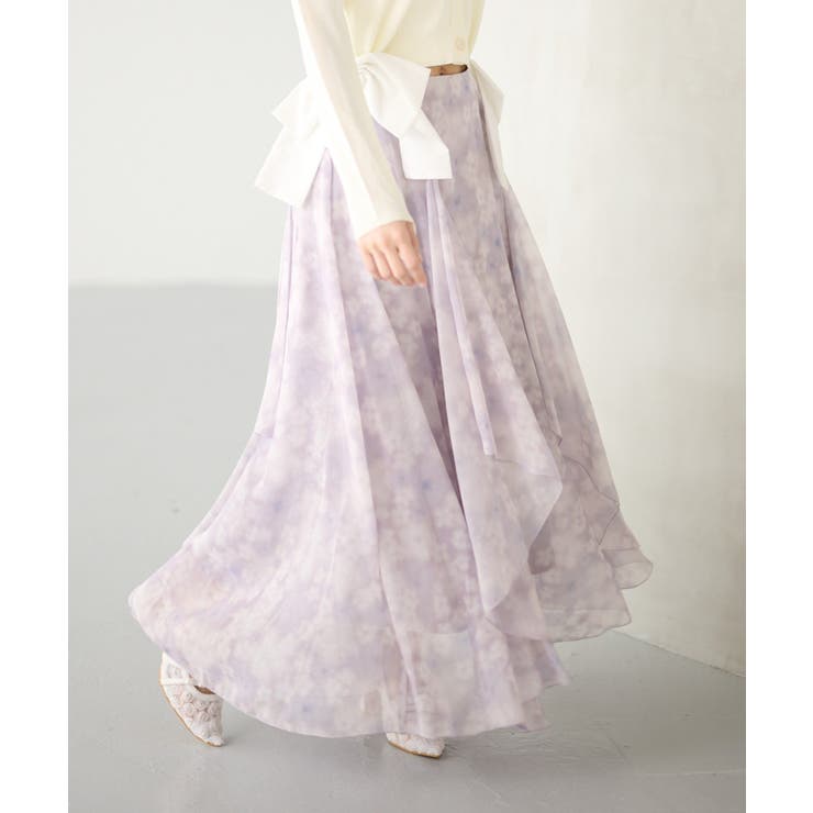柄1 | 【Seemi】backレースアップマーメイドロングスカート | NICE CLAUP / OLIVE des OLIVE　OUTLET