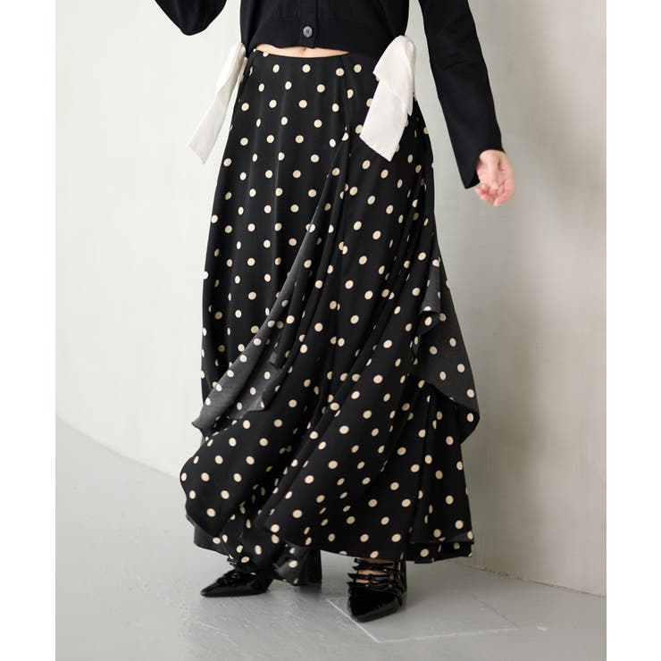柄2 | 【Seemi】backレースアップマーメイドロングスカート | NICE CLAUP / OLIVE des OLIVE　OUTLET