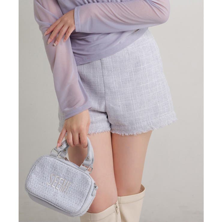 【Seemi】ツイードショートパンツ | NICE CLAUP / OLIVE des OLIVE　OUTLET | 詳細画像1 