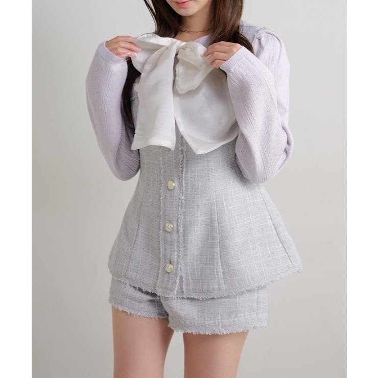 【Seemi】ツイードショートパンツ | NICE CLAUP / OLIVE des OLIVE　OUTLET | 詳細画像8 