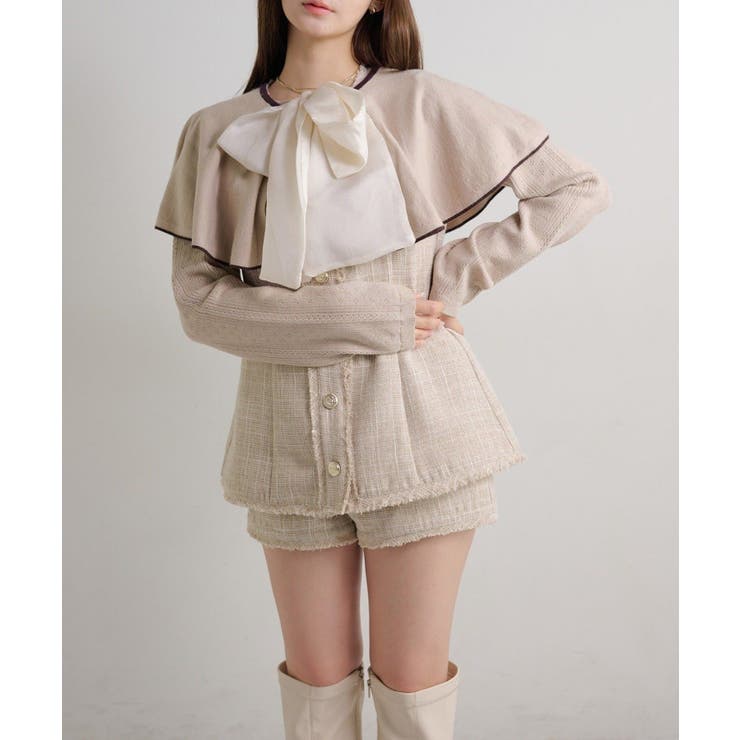 【Seemi】ツイードショートパンツ | NICE CLAUP / OLIVE des OLIVE　OUTLET | 詳細画像9 