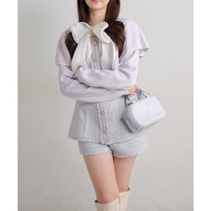 【Seemi】ツイードショートパンツ | NICE CLAUP / OLIVE des OLIVE　OUTLET | 詳細画像6 