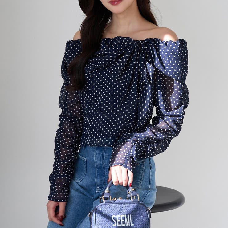 柄2 | 【Seemi】ブラウス | NICE CLAUP / OLIVE des OLIVE　OUTLET