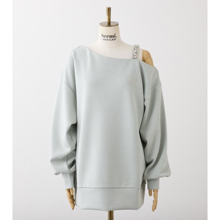 【Seemi】肩ビジューワンショルトップス | NICE CLAUP / OLIVE des OLIVE　OUTLET | 詳細画像10 