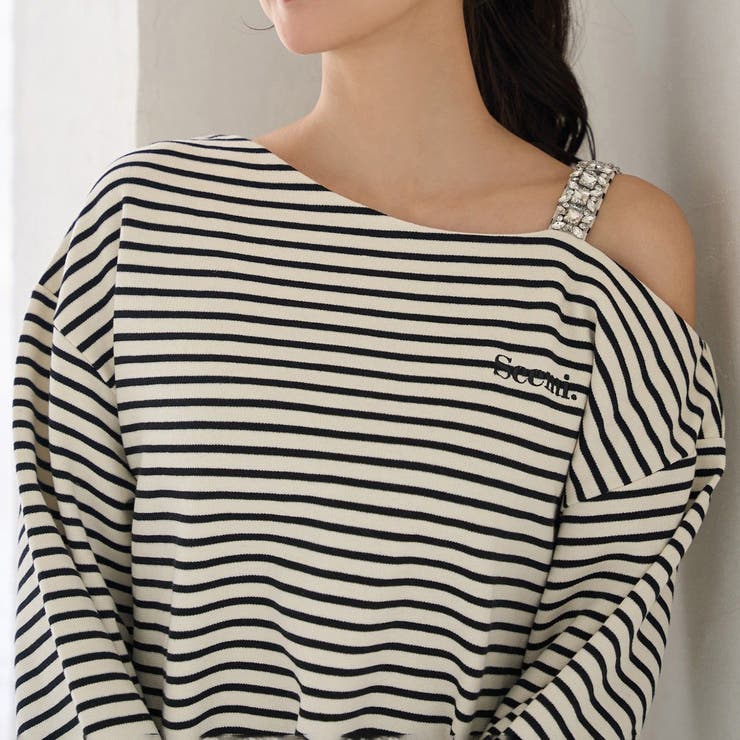 【Seemi】肩ビジューワンショルトップス | NICE CLAUP / OLIVE des OLIVE　OUTLET | 詳細画像18 