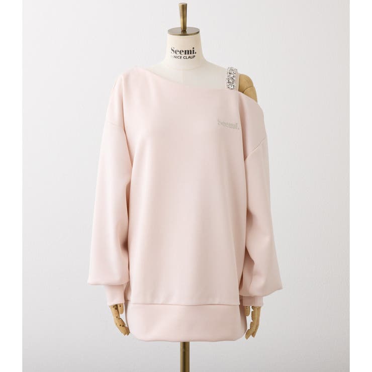 【Seemi】肩ビジューワンショルトップス | NICE CLAUP / OLIVE des OLIVE　OUTLET | 詳細画像2 