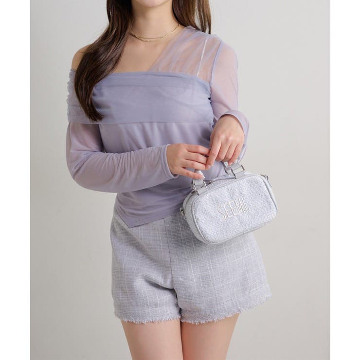 【Seemi】チュールオフショルトップス | NICE CLAUP / OLIVE des OLIVE　OUTLET | 詳細画像10 