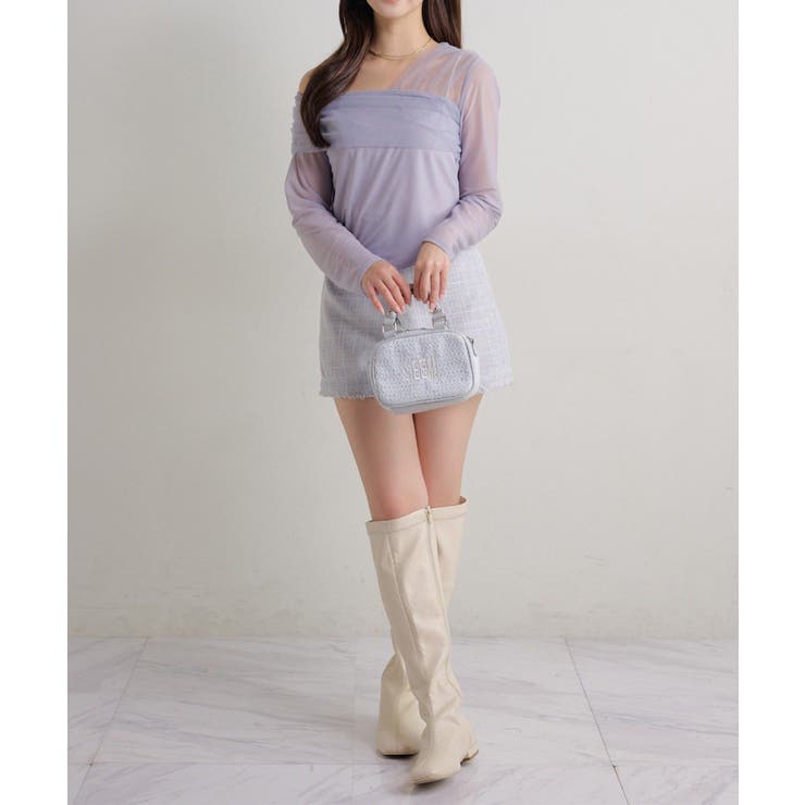 【Seemi】チュールオフショルトップス | NICE CLAUP / OLIVE des OLIVE　OUTLET | 詳細画像13 