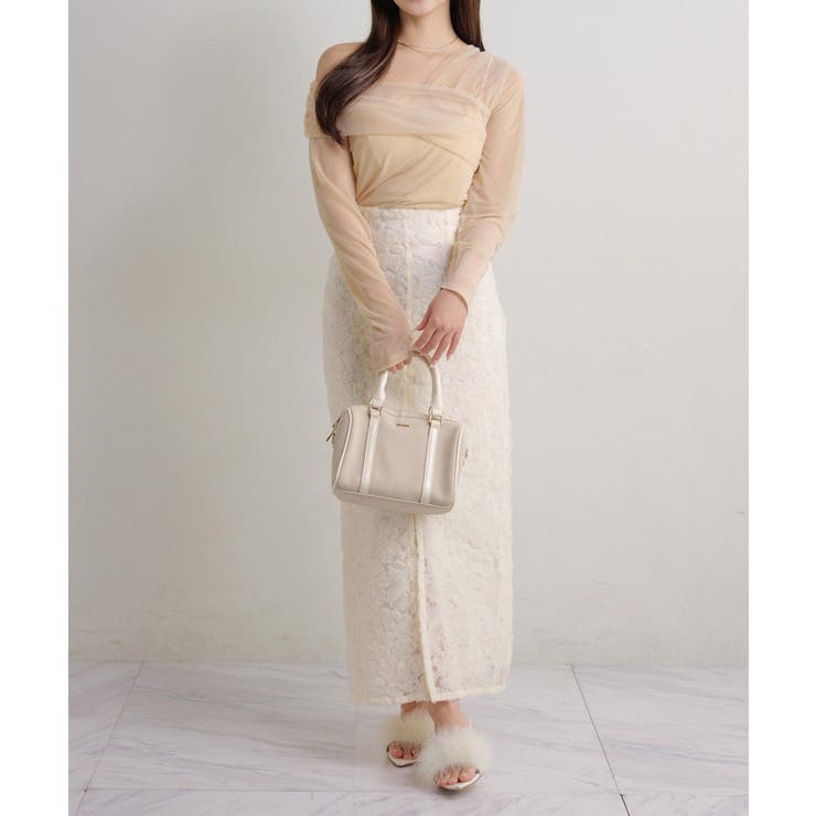 【Seemi】チュールオフショルトップス | NICE CLAUP / OLIVE des OLIVE　OUTLET | 詳細画像21 