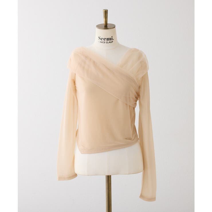【Seemi】チュールオフショルトップス | NICE CLAUP / OLIVE des OLIVE　OUTLET | 詳細画像22 