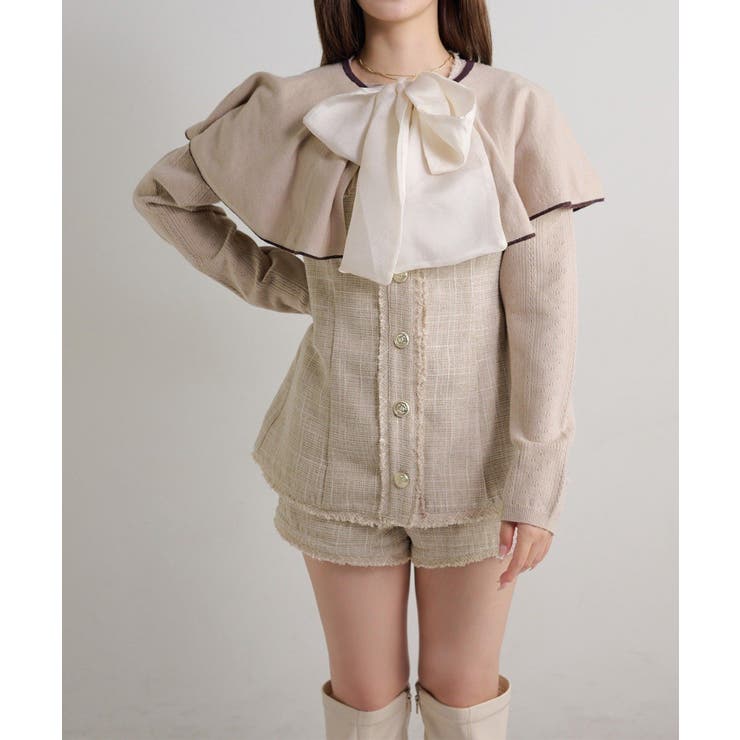 【Seemi】ツイードミニワンピ | NICE CLAUP / OLIVE des OLIVE　OUTLET | 詳細画像14 