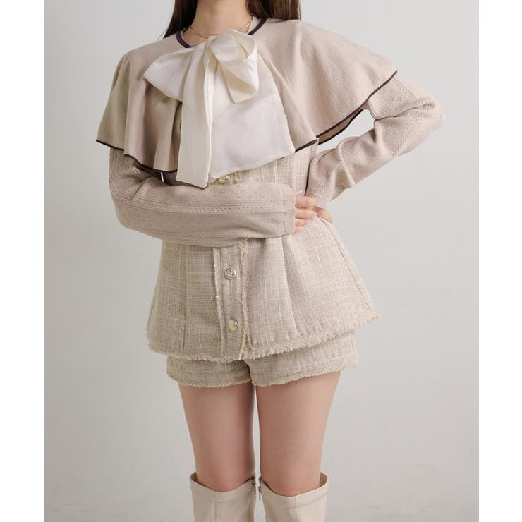 【Seemi】ツイードミニワンピ | NICE CLAUP / OLIVE des OLIVE　OUTLET | 詳細画像15 