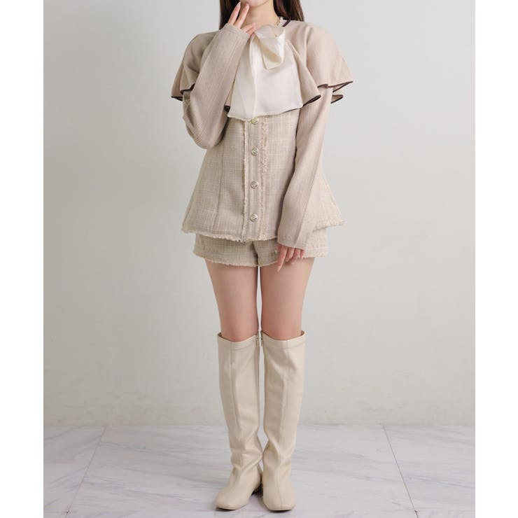 【Seemi】ツイードミニワンピ | NICE CLAUP / OLIVE des OLIVE　OUTLET | 詳細画像18 