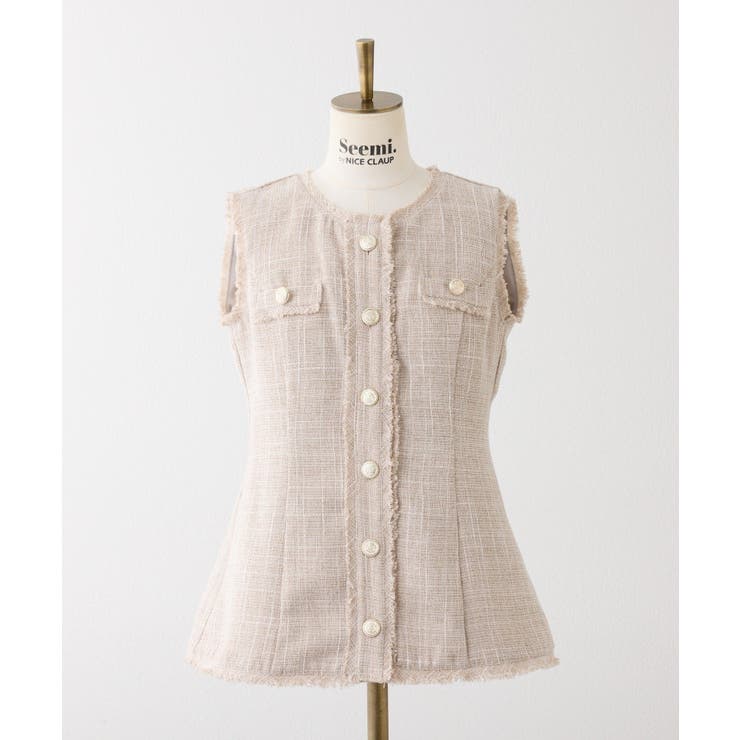 【Seemi】ツイードミニワンピ | NICE CLAUP / OLIVE des OLIVE　OUTLET | 詳細画像19 