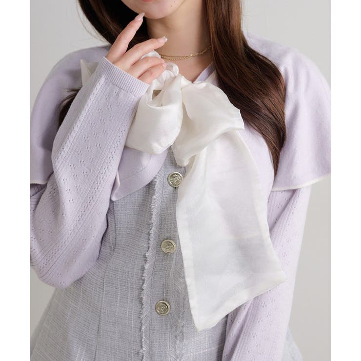 【Seemi】ツイードミニワンピ | NICE CLAUP / OLIVE des OLIVE　OUTLET | 詳細画像2 