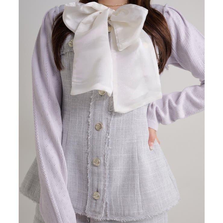 【Seemi】ツイードミニワンピ | NICE CLAUP / OLIVE des OLIVE　OUTLET | 詳細画像6 