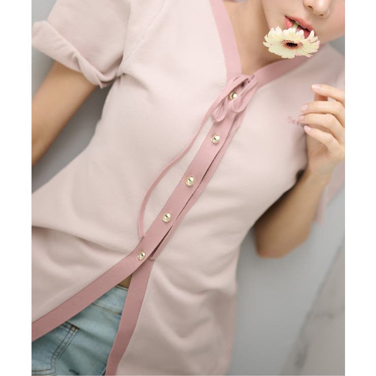 【Seemi】ニット+ショーパンセットアップ | NICE CLAUP / OLIVE des OLIVE　OUTLET | 詳細画像8 