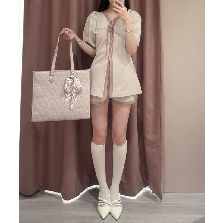【Seemi】ニット+ショーパンセットアップ | NICE CLAUP / OLIVE des OLIVE　OUTLET | 詳細画像38 