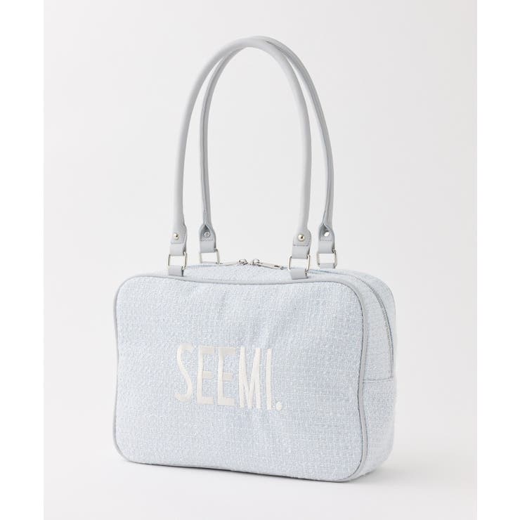 【Seemi】ツイードスクエアボストンバック | NICE CLAUP / OLIVE des OLIVE　OUTLET | 詳細画像5 