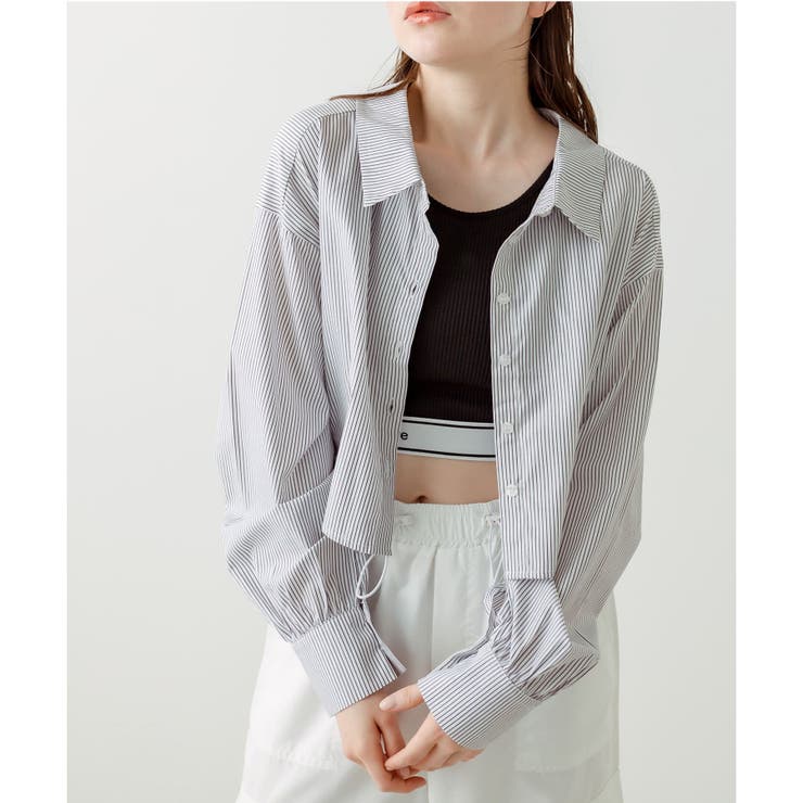 ダブルフロントクロップドシャツ[品番：OLOW0010567]｜RMAF NICE CLAUP