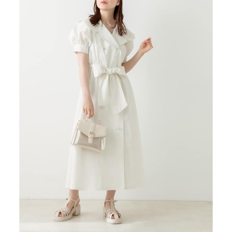 【 OLIVE des OLIVE 】セーラーカラーワンピ オフ ホワイト セーラーカラーワンピ | OLIVE des OLIVE(オリーブ デ オリーブ