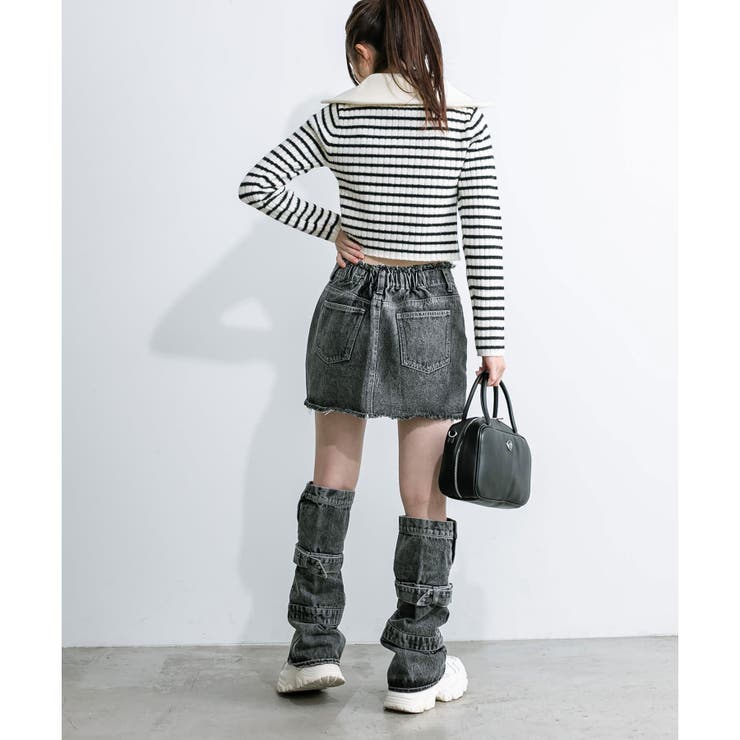 フリンジデニムミニスカート | RMAF NICE CLAUP / OLIVE des OLIVE | 詳細画像15