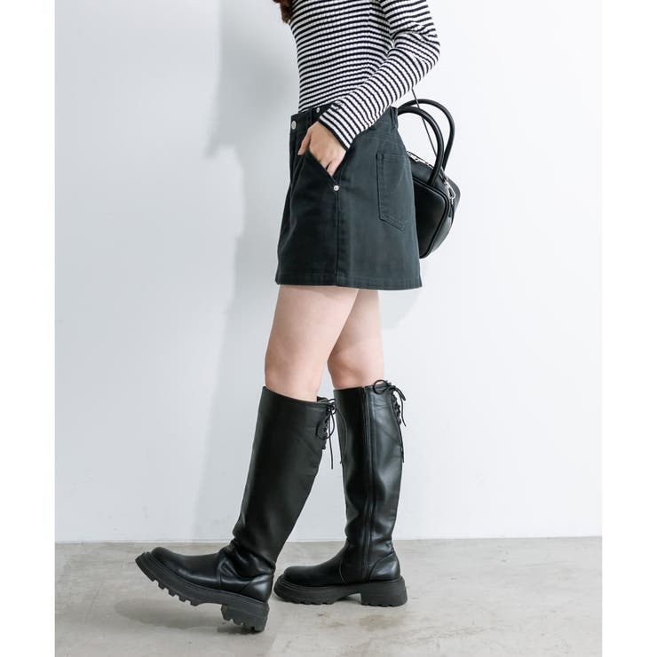 フリンジデニムミニスカート | RMAF NICE CLAUP / OLIVE des OLIVE | 詳細画像17