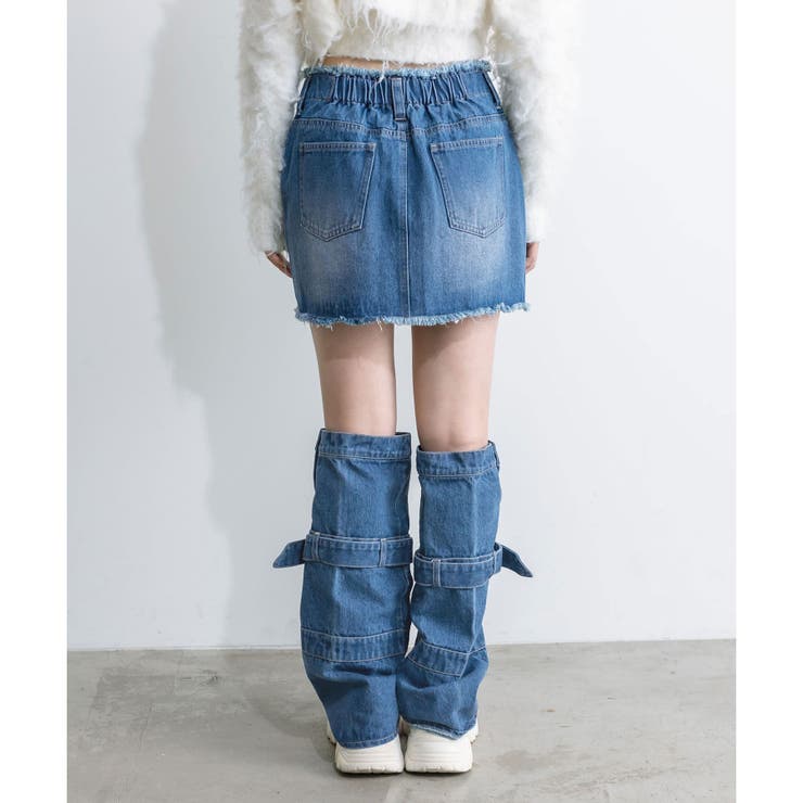 フリンジデニムミニスカート | RMAF NICE CLAUP / OLIVE des OLIVE | 詳細画像35