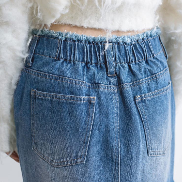 フリンジデニムミニスカート | RMAF NICE CLAUP / OLIVE des OLIVE | 詳細画像36