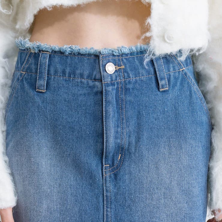 フリンジデニムミニスカート | RMAF NICE CLAUP / OLIVE des OLIVE | 詳細画像37